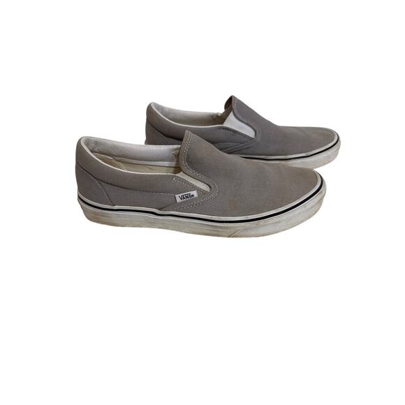 Vans Off The Wall Gray Slip On Shoes Size 9 Womens Trendy - Picture 2 of 7